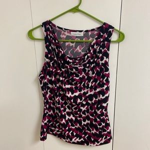 Calvin Klein Women’s Printed Sleeveless scoop neck top
